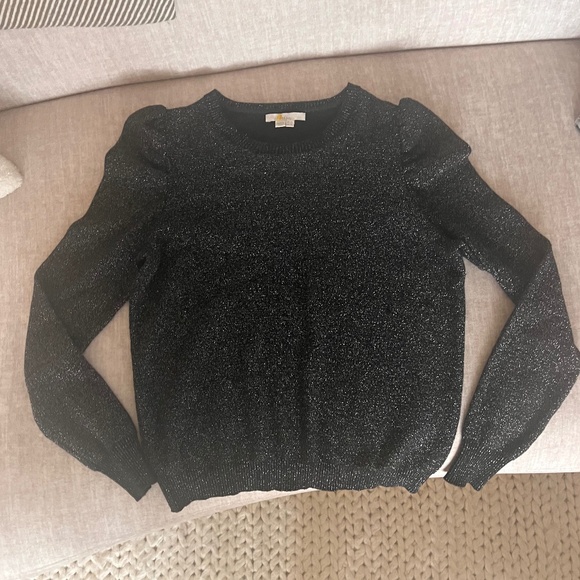Sparkle Puffed Sleeve Sweater - Picture 1 of 14